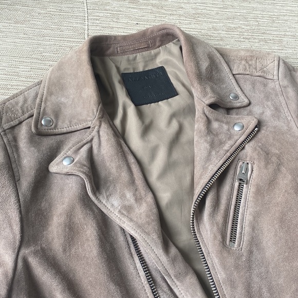 EPIC AllSaints Suede Leather Jacket - Picture 2 of 4